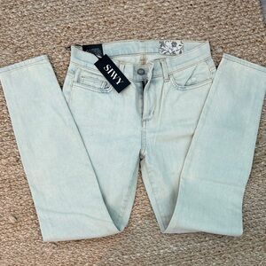 NWT SIWY garment dyed, distressed jeans, size 26